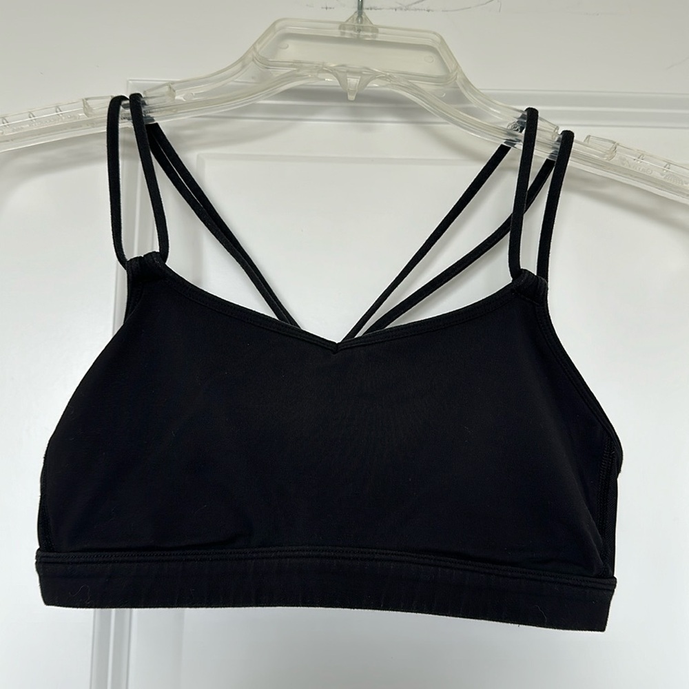 Black Lululemon Strappy Bra